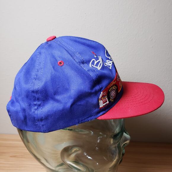 Vintage Bill Elliot #4 Signed Snapcack Hat Cap Nascar MsDonalds Car Autographed - Picture 2 of 6